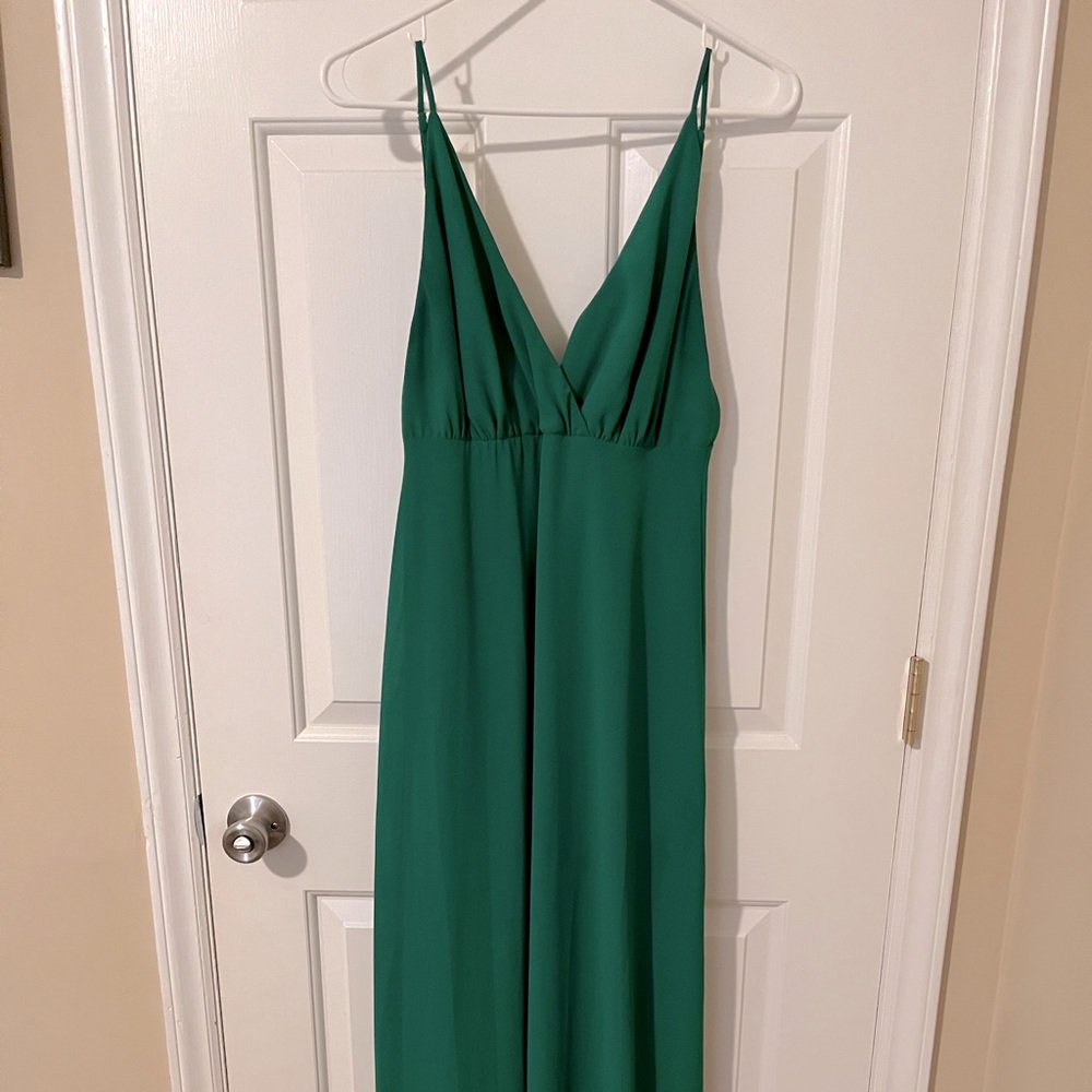 Emerald Green Chiffon dress from Buckle.